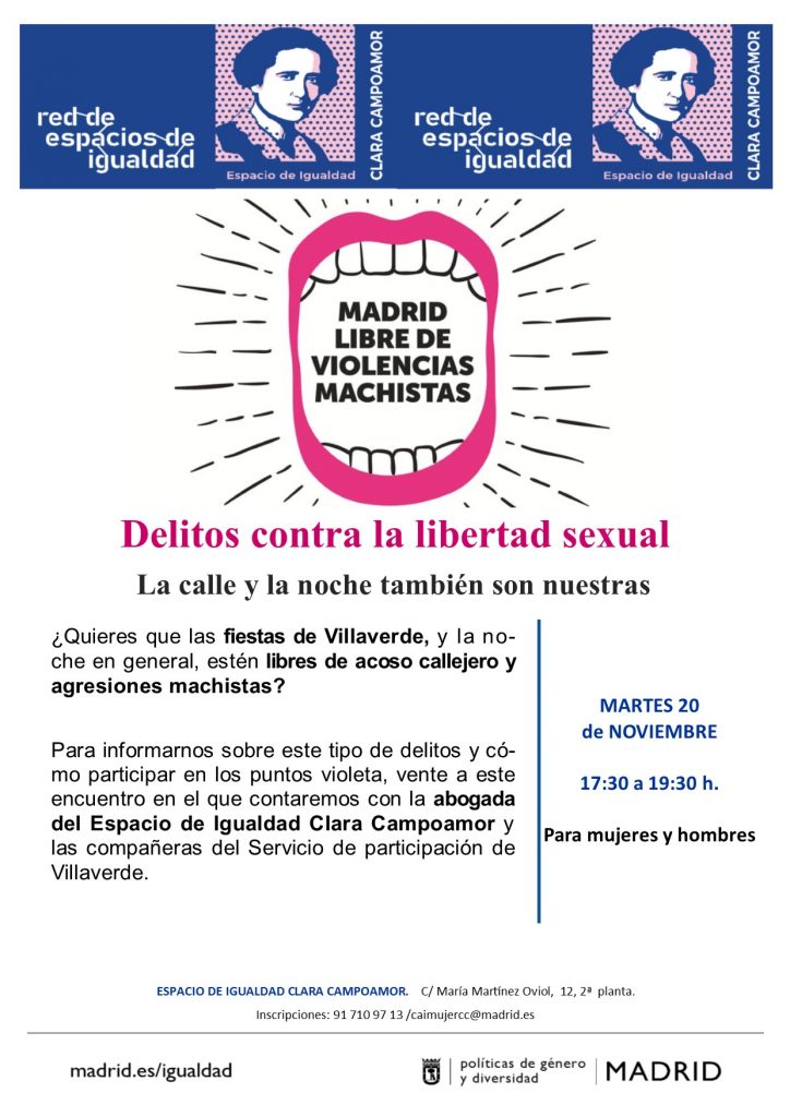 Charla Informativa Sobre Delitos Contra La Libertad Sexual Y Puntos Violeta Asociación 8992